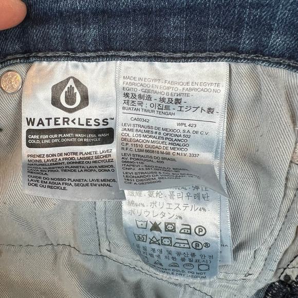 Levis 511 Jeans Mens 42x30 Blue Denim San Francisco Premium‎ Big E Dark Wash - Picture 6 of 12